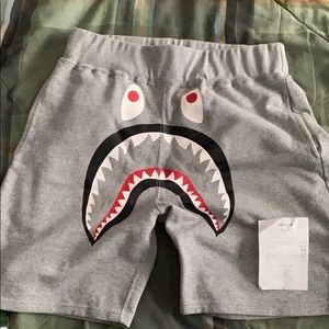 Bape Shorts Gray Medium